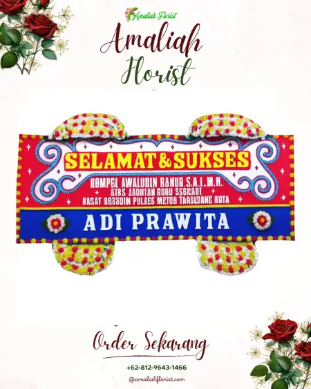 Papan Bunga Ucapan Selamat Klatak